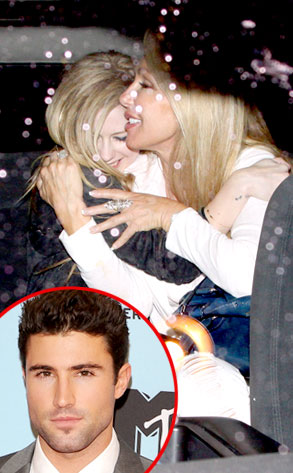 Avril Lavigne, Linda Thompson, Brody Jenner Avril Lavigne, Linda Thompson, Brody Jenner